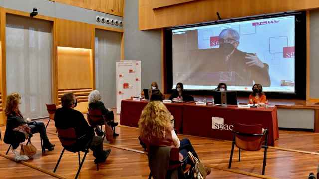 Imagen de un acto público de la SGAE en Madrid