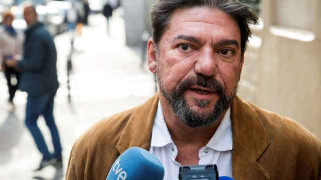 Antonio Onetti, presidente de la SGAE, en un contacto con los medios