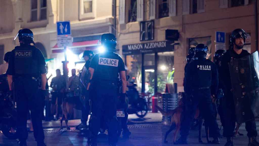 Dispositivo de la Policía Nacional francesa en Marsella