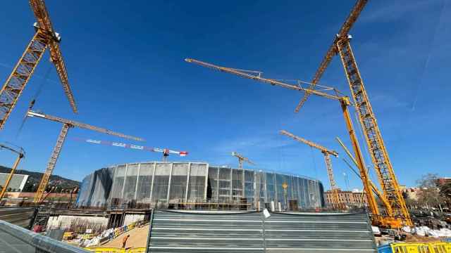 Las obras del nuevo Camp Nou siguen avanzando