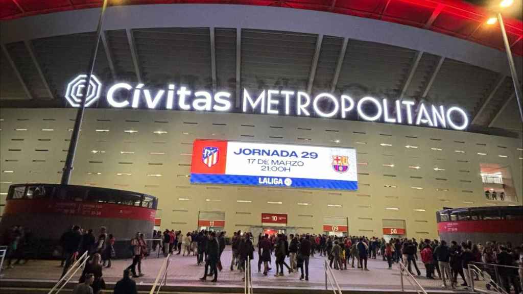 El Wanda Metropolitano, ple d'ambient abans de l'Atlètic-Barça