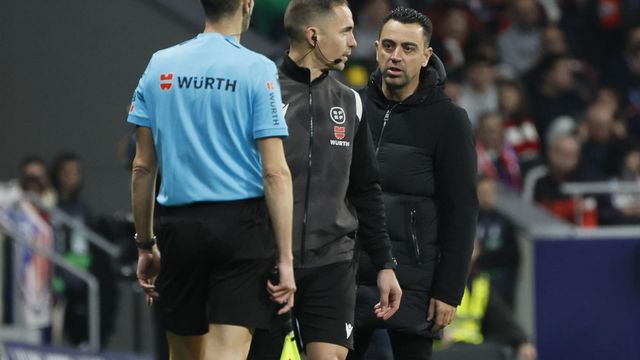 Xavi, tras ser expulsado