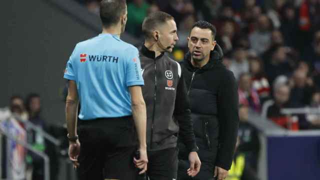 Xavi, tras ser expulsado