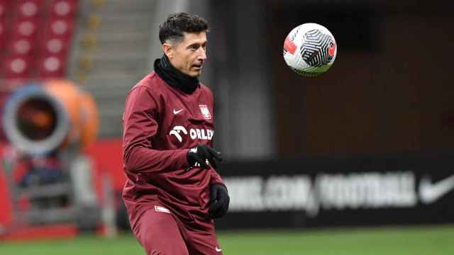 Robert Lewandowski prepara con Polonia la repesca de la Eurocopa