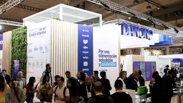 Stand de Danone en la feria Alimentaria 2024 que se celebra en Barcelona