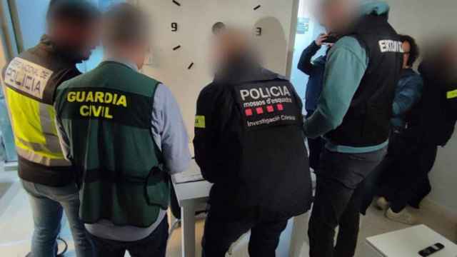 Un policía nacional, un guardia civil, un mosso y un ertzaintza en un dispositivo conjunto