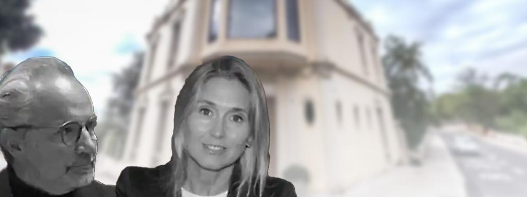 Fabio Beccaria, ex CEO de Litexco, su mujer Pia Gallostra, y la sede en Sarrià
