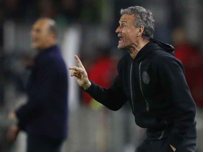 Luis Enrique dirige al PSG contra el Montpellier