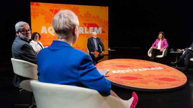 Especial del programa 'Aquí Parlem' de TVE con los portavoces de los grupos del Parlament catalán