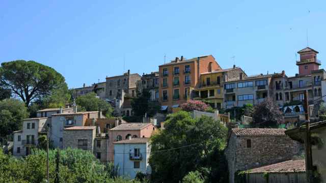 Vista de las casas de Anglès