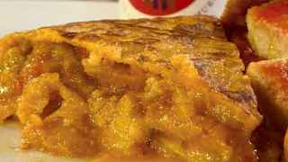 Una ración de tortilla de patatas