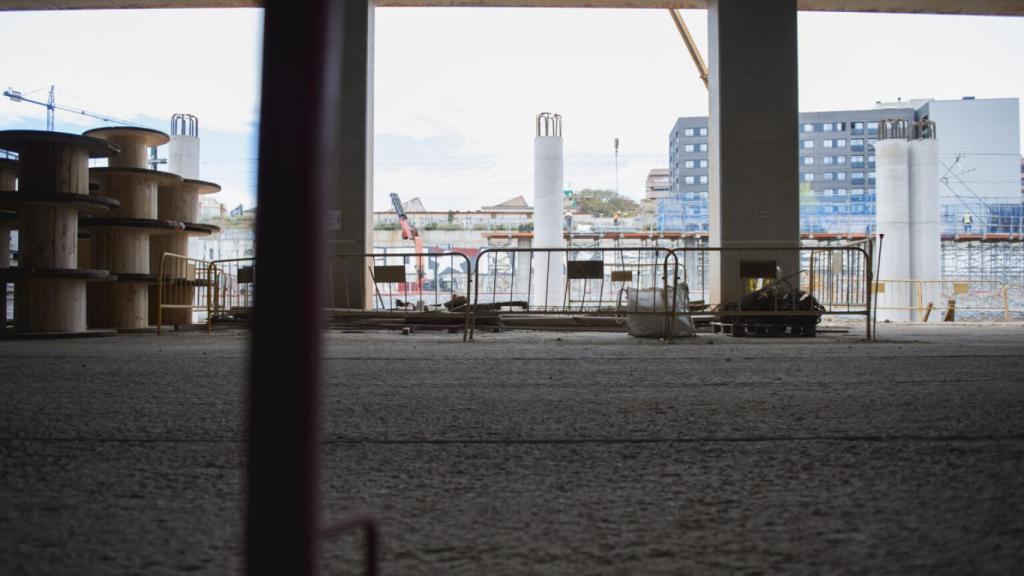 Les obres de l'estació de la Sagrera