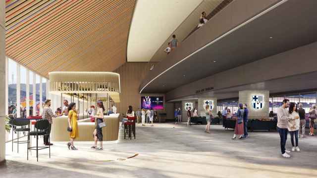 Recreación del futuro palco VIP del Camp Nou