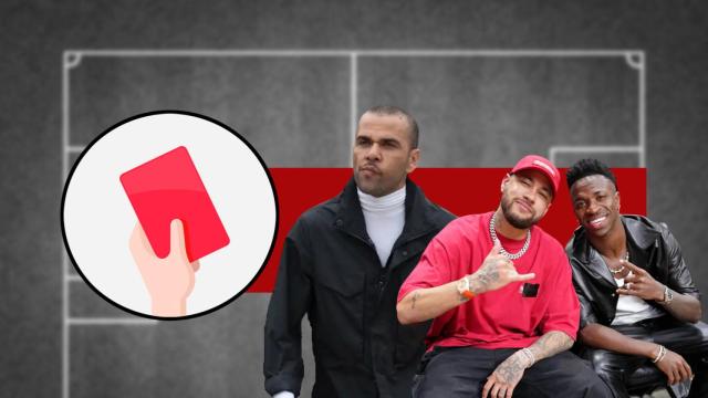 Tarjeta roja: Dani Alves, Vinicius y Neymar
