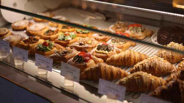 Pastas en una pastelería