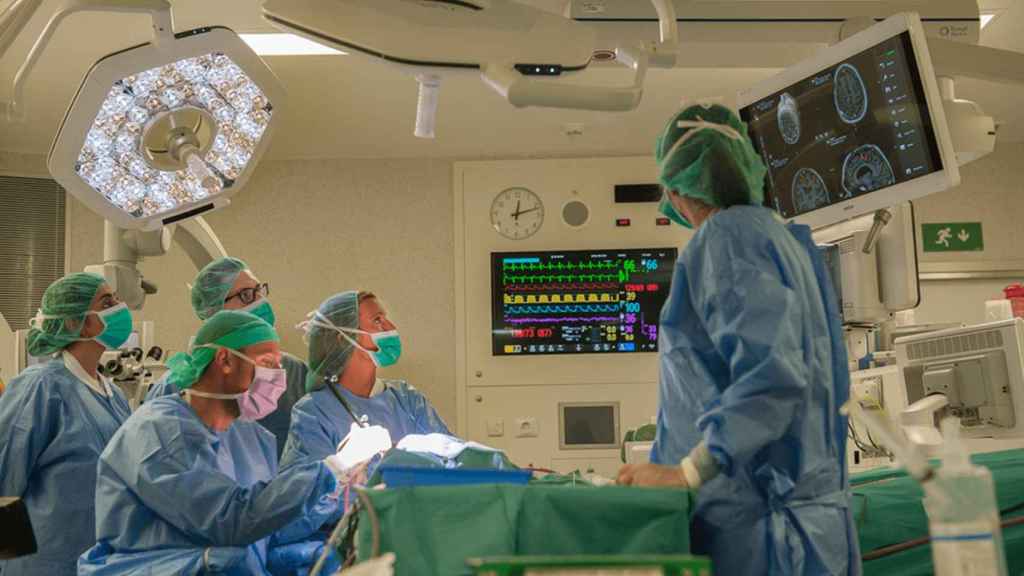 Un quiròfan de l'Hospital de Sant Pau de Barcelona