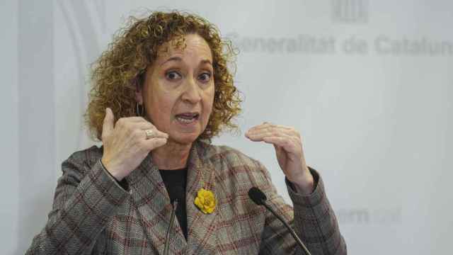 Ester Capella, 'consellera' de Territori, en una comparecencia pública