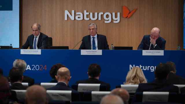 Junta General Accionistas de Naturgy, encabezada por Francisco Reynés (c), de 2024