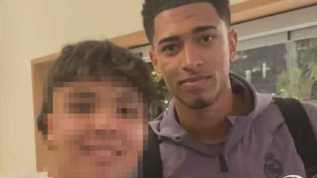 Fotografía del chico que llamó tonto a Iñigo con Jude Bellingham