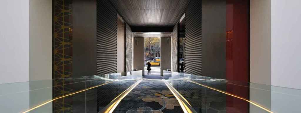 Acceso al 'hall' del Hotel Mandarin Barcelona