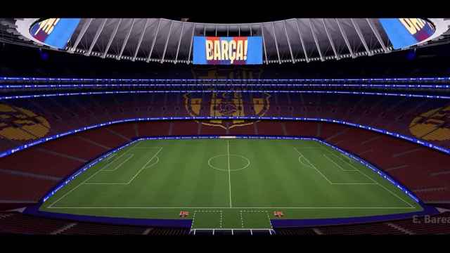 Imágenes del interior del nuevo Camp Nou