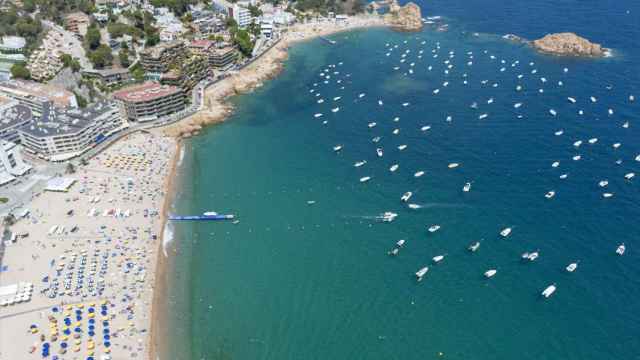 Día de playa en Tossa de Mar, Costa Brava, Girona