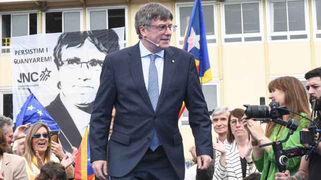 El expresidente de la Generalitat y candidato de Junts a las elecciones catalanas, Carles Puigdemont
