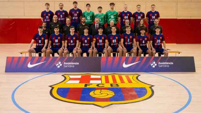 Foto oficial del Barça de balonmano