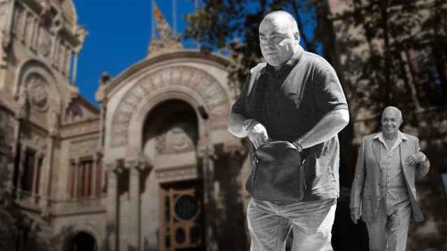 Antonio Aguilera y el productor José Luis Moreno, ante la Audiencia Provincial de Barcelona