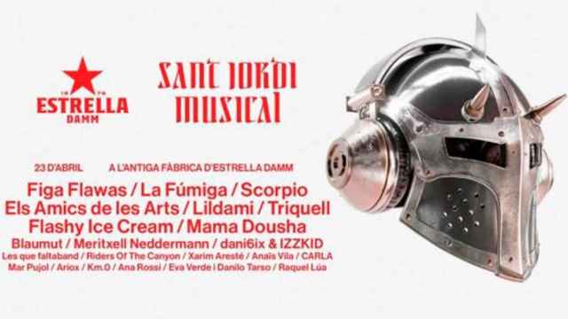 Cartel de la nueva edición del Sant Jordi Musical de Estrella Damm