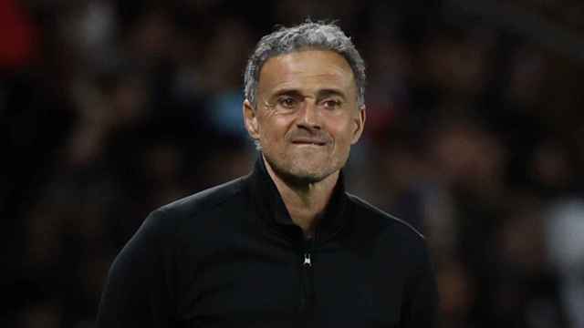 Luis Enrique, durante un partido del PSG en la Copa de Francia