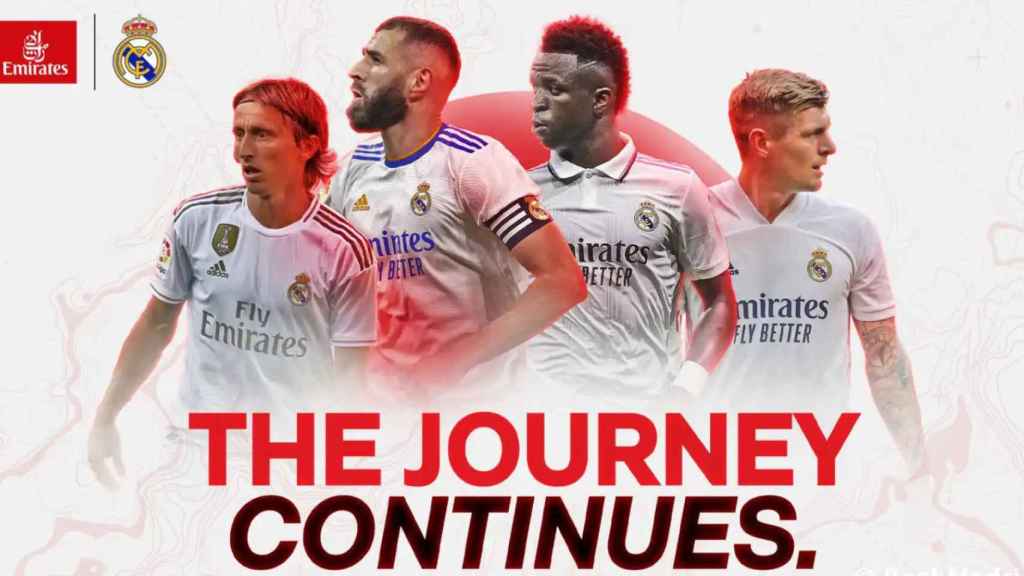 Fly Emirates, patrocinador del Real Madrid hasta 2026
