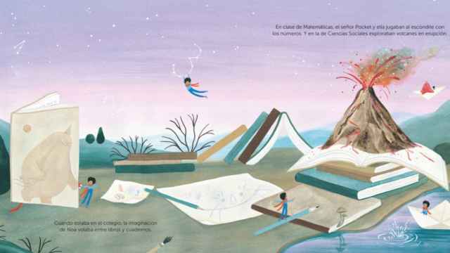 Una ilustración de 'El Sr. Pocket. Un amigo imaginario' de Susanna Isern