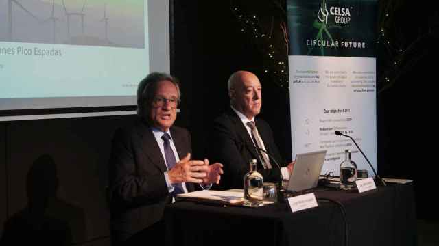 El presidente de Celsa, Rafael Villaseca (izq.), y el consejero delegado, Jordi Cazorla