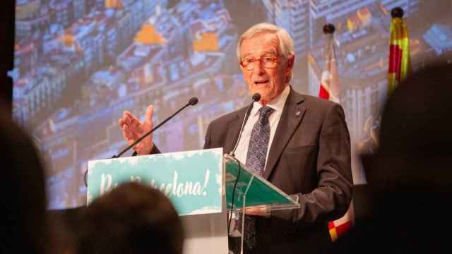 El líder de Junts en el Ayuntamiento de Barcelona, Xavier Trias, en la conferencia 'Per Barcelona' en el Born CCM.