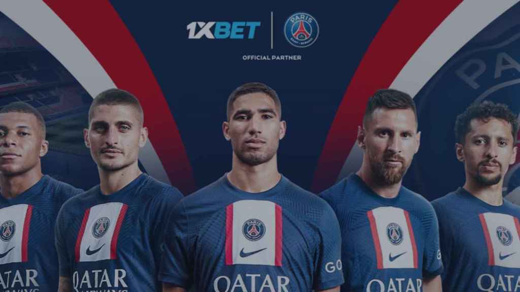 1xBet, patrocinador del PSG des de 2022