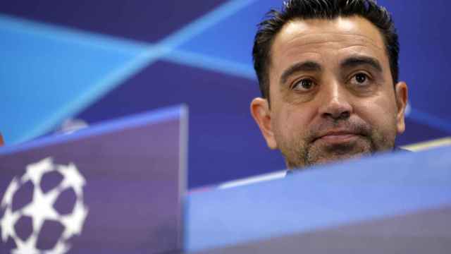 Xavi Hernández, en rueda de prensa antes del Barça-PSG