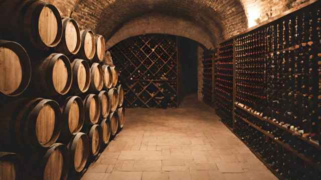 Imagen del interior de una bodega generada con IA