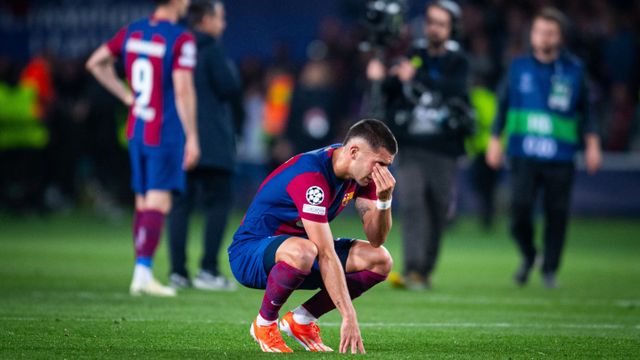 Ferran Torres llora desconsoladamente tras caer eliminado de la Champions League