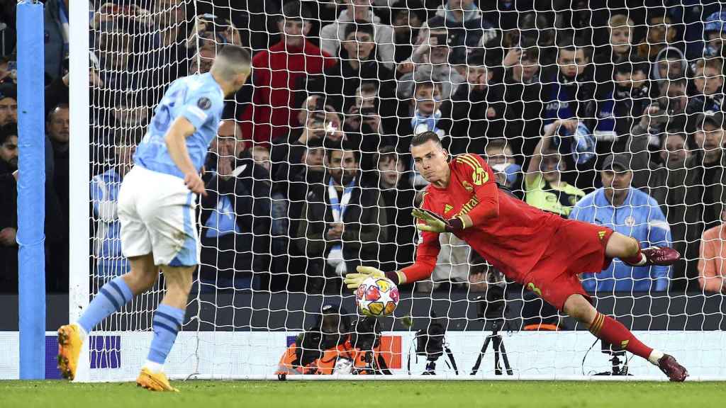 Lunin ataja el disparo de Kovacic en la tanda de penaltis