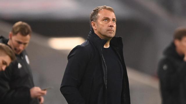 Hansi Flick, durante un partido del Bayern Múnich