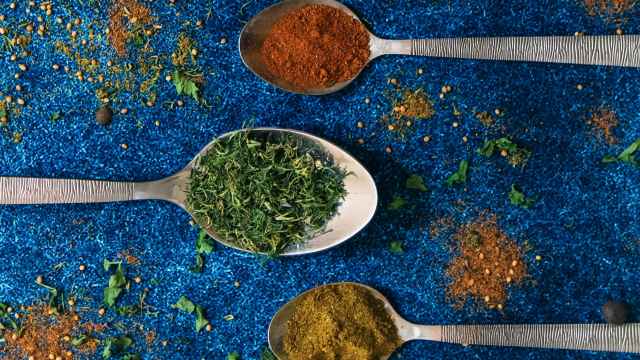 Ingredientes en cucharas