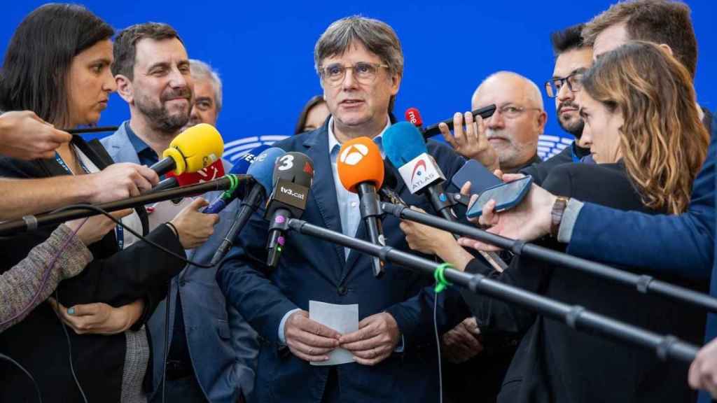 El candidato de Junts+ a las elecciones al Parlament, Carles Puigdemont