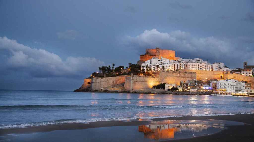 Castillo de Peñíscola por la noche