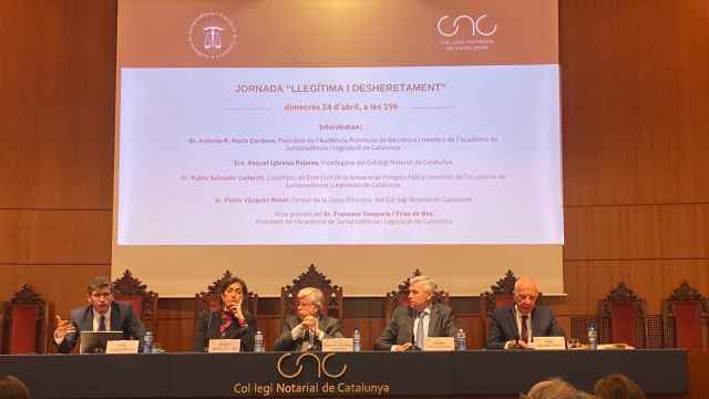 Jornada 'Legítima y desheredamiento' en el Colegi o Notarial de Cataluña