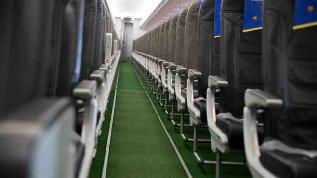 Interior de un avión