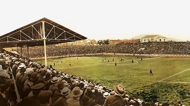 Estadio Les Corts del Barça hace 100 años