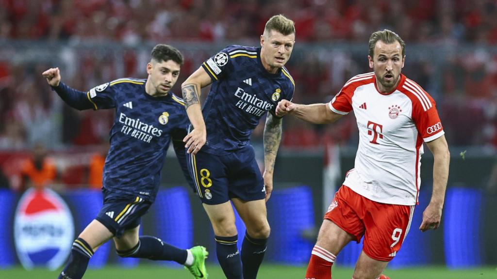 La jugada del pase de Kroos para el gol de Vinicius en el Bayern-Real Madrid