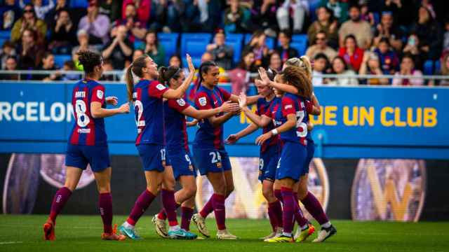 El Barça Femenino celebra una nueva goleada en el Estadi Johan Cruyff
