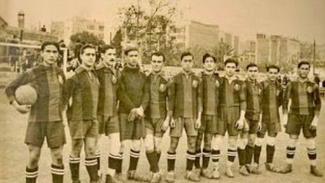 Un equipo del Barça en la década de 1910